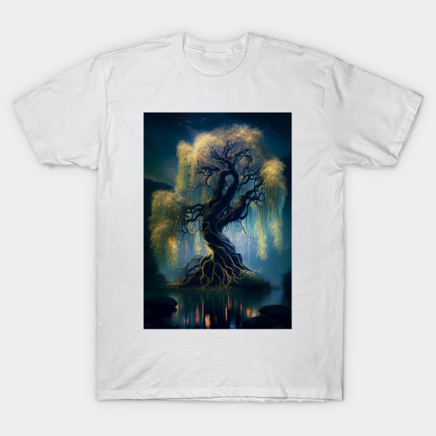 The Magic Willow Tree T-Shirt by Legendary T-Shirts